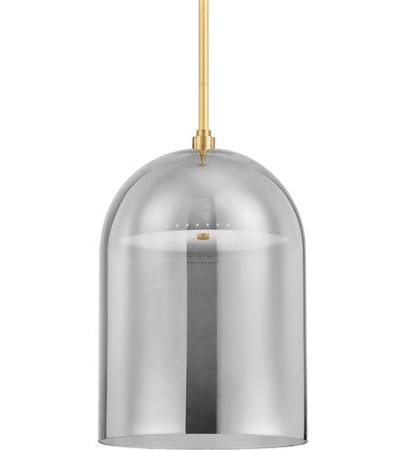 Hudson Valley Lighting Dorval 1 Light Pendant in Aged Brass 8713-AGB