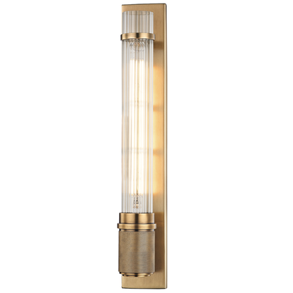 Hudson Valley Lighting Shaw Wall Sconce in Aged Brass 1200-AGB