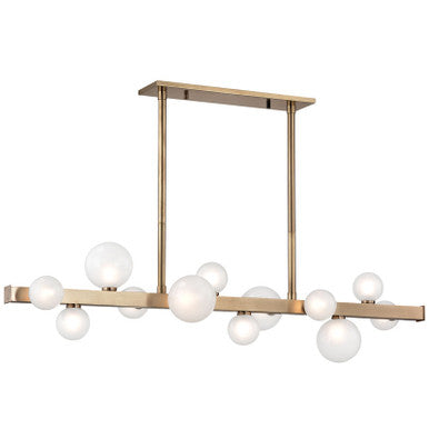 Hudson Valley Lighting Mini Hinsdale Linear in Aged Brass 8744-AGB