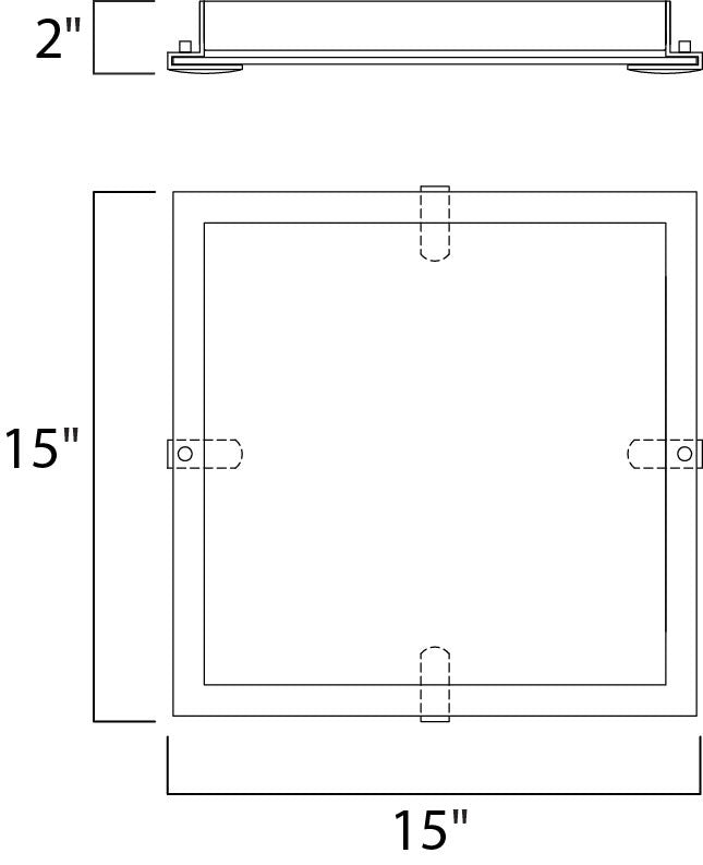 Maxim Trim LED 15" Bath Vanity in Satin Nickel 87628CLFTSN