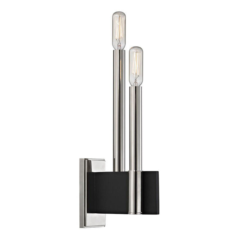 Hudson Valley Lighting Abrams Wall Sconce in Polished Nickel 8812-PN