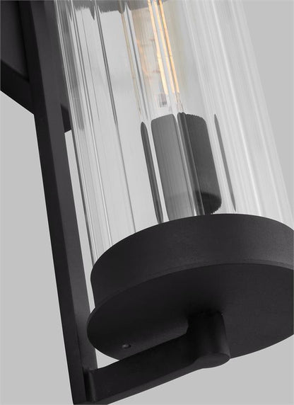 Visual Comfort Studio Studio Collection Alcona Extra Large One Light Outdoor Wall Lantern in Black 8826701-12