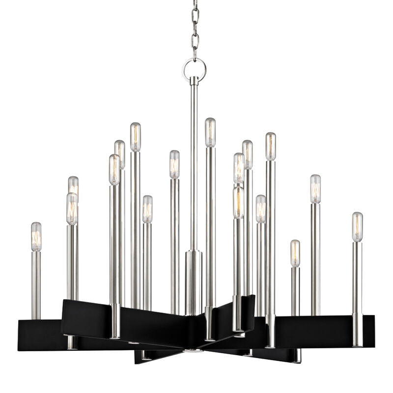 Hudson Valley Lighting Abrams Chandelier in Polished Nickel 8834-PN