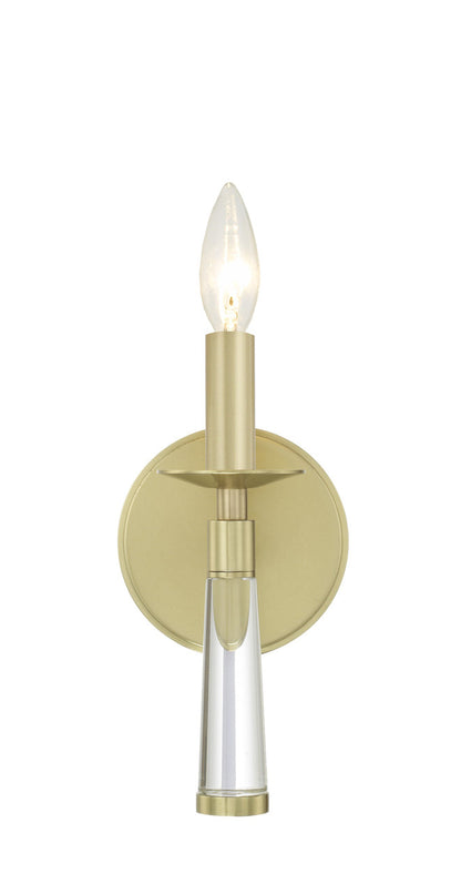 Crystorama Baxter 1 Light Aged Brass Wall Mount 8861-AG