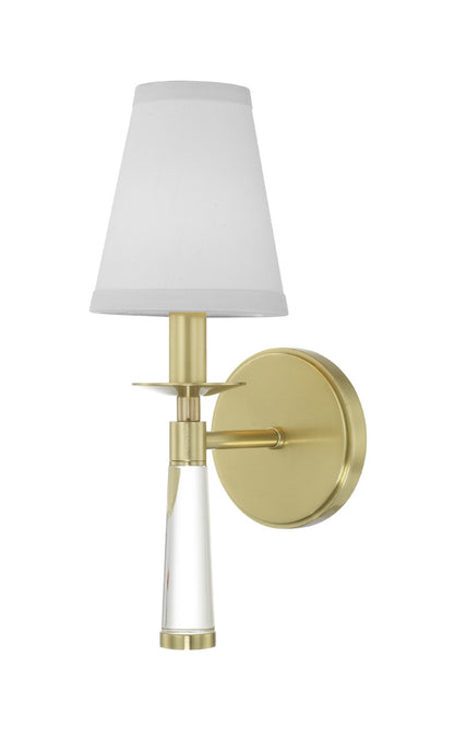 Crystorama Baxter 1 Light Aged Brass Wall Mount 8861-AG