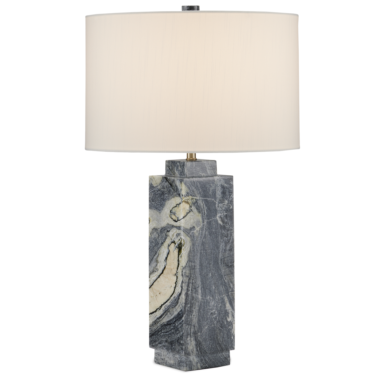 Currey & Co. 24" Ashlar Marble Table Lamp 6000-0891