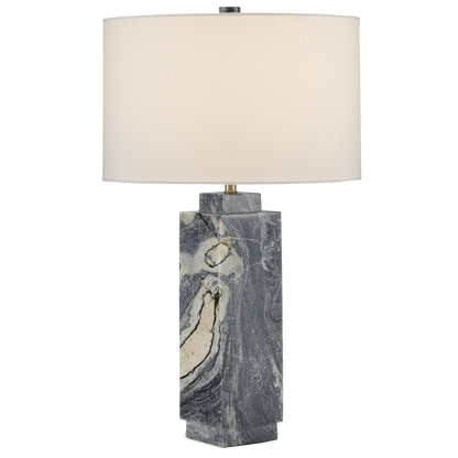 Currey & Co. 24" Ashlar Marble Table Lamp 6000-0891