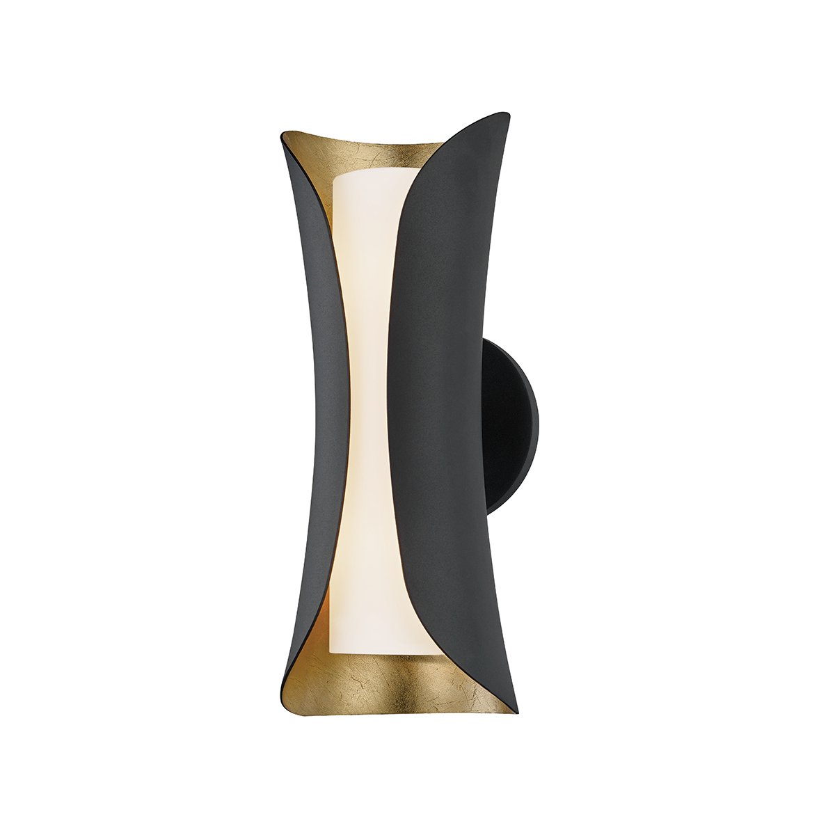 Mitzi 2 Light Wall Sconce in Gold Leaf/Black H315102-GL/BK