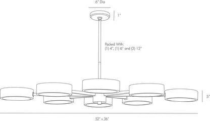 Arteriors Home Linus Starburst Chandelier 89097