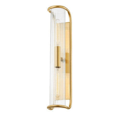 Hudson Valley Lighting Fillmore Wall Sconce in Aged Brass 8926-AGB