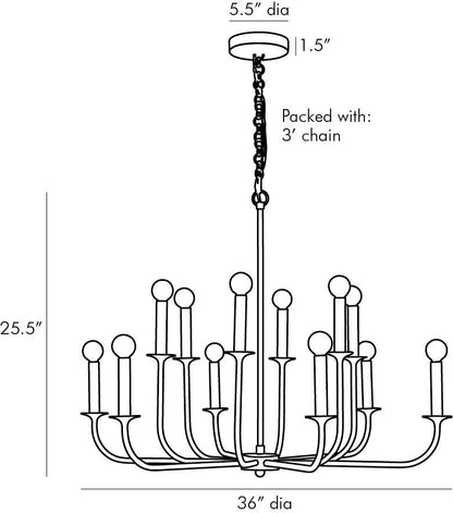 Arteriors Home Breck Small Chandelier 89343