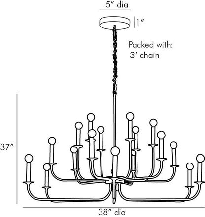 Arteriors Home Breck Large Chandelier 89345