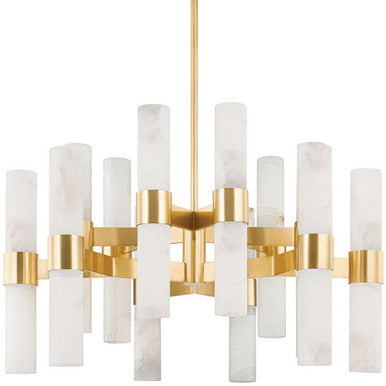 Hudson Valley Lighting Stowe Chandelier in Aged Brass 8938-AGB