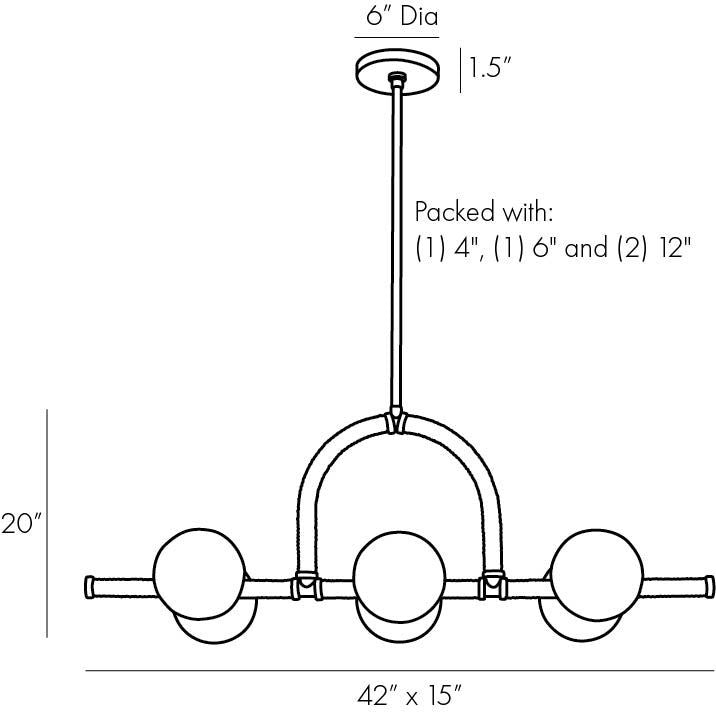 Arteriors Home Harrison Linear Chandelier 89467