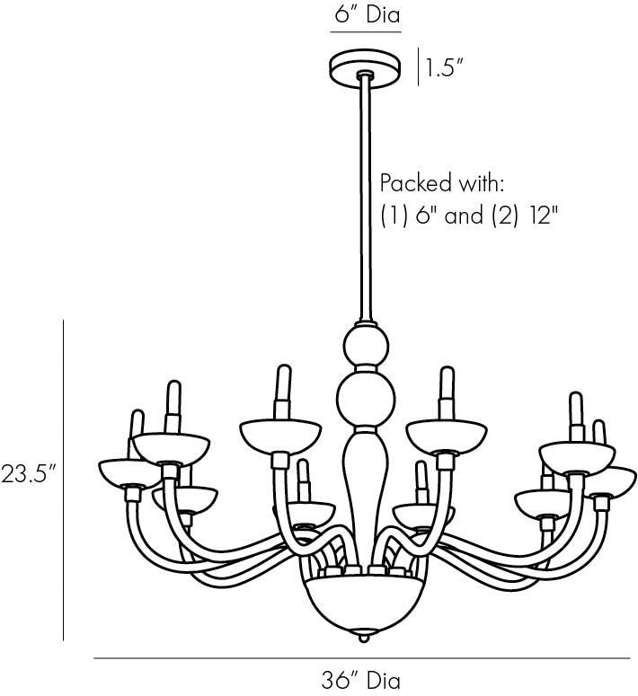 Arteriors Home Gustavo Chandelier 89479