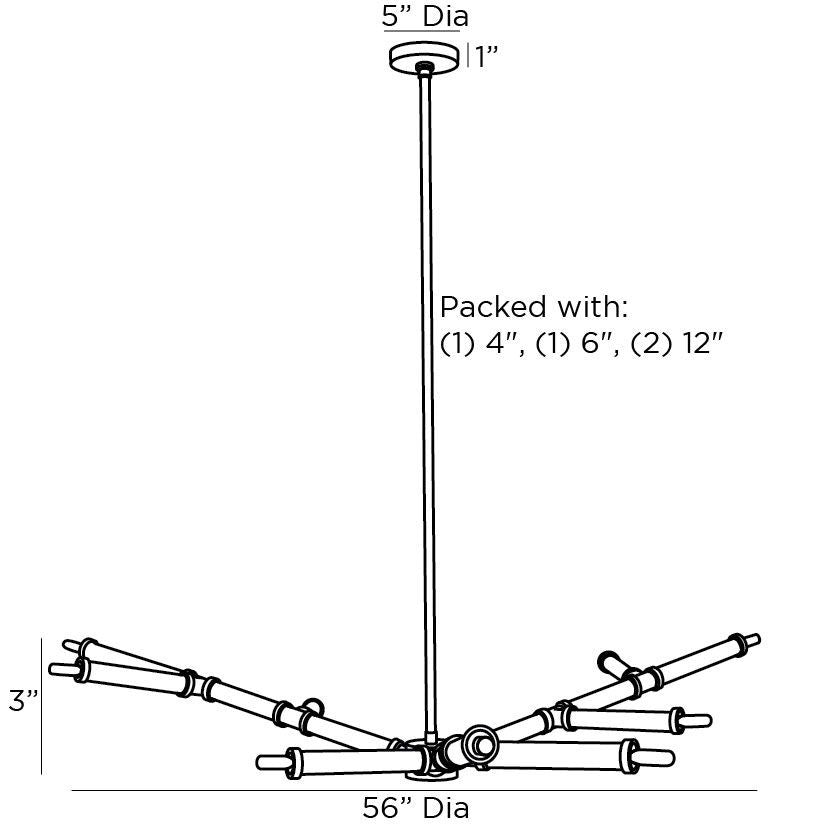 Arteriors Home Paden Chandelier 89498