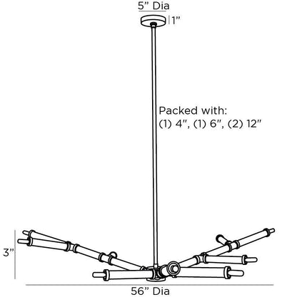 Arteriors Home Paden Chandelier 89498