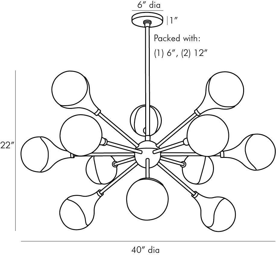 Arteriors Home Augustus Chandelier 89631