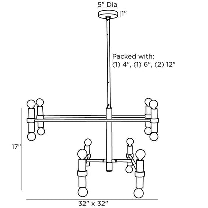 Arteriors Home Plano Chandelier 89650