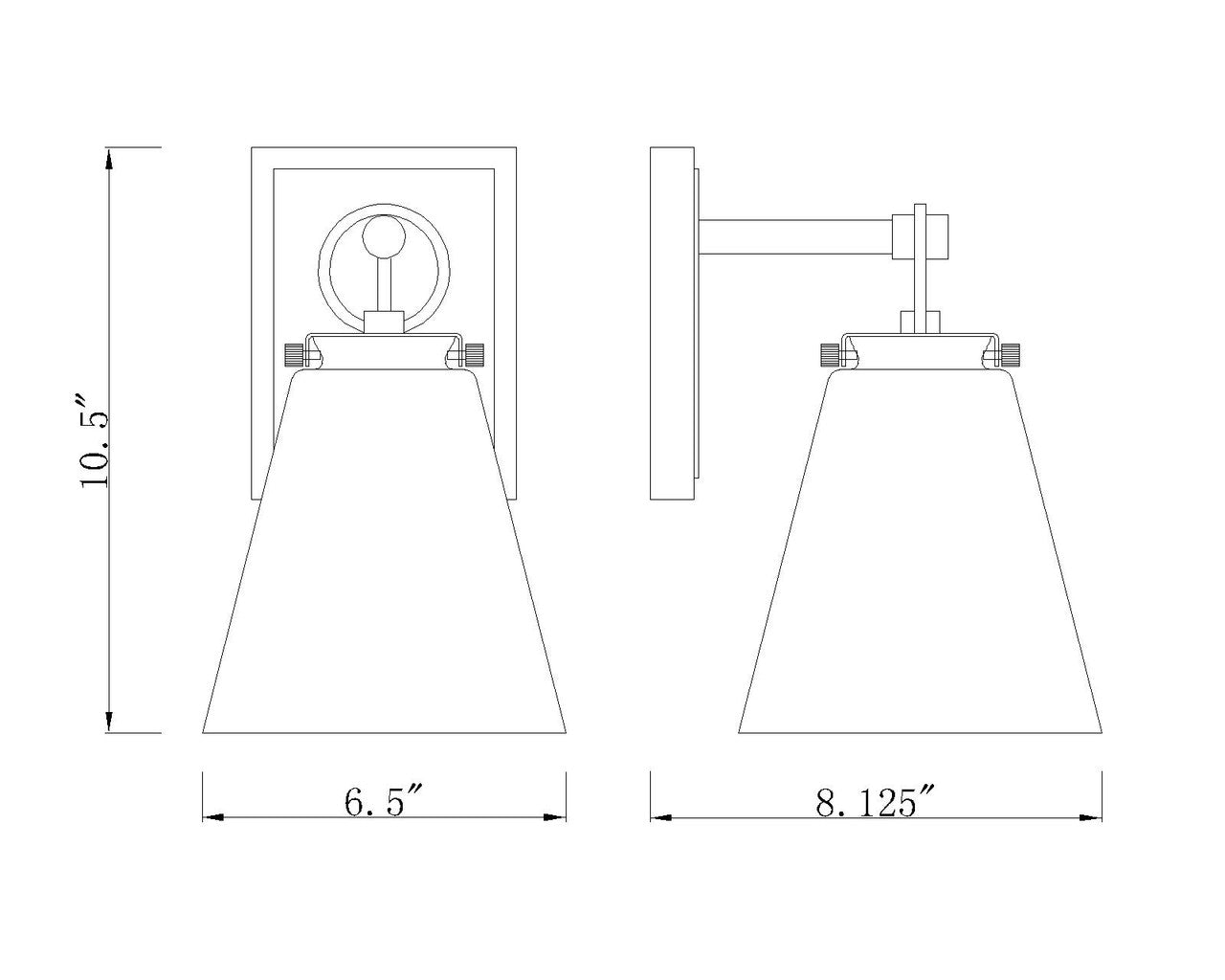 Z-Lite Harper 1 Light Wall Sconce in Chrome 483-1S-CH