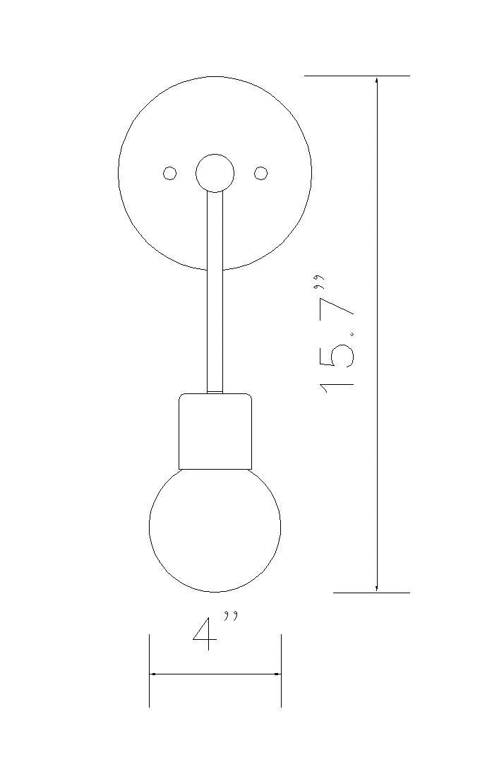 Z-Lite Neutra 1 Light Wall Sconce in Matte Black + Polished Nickel 621-1S-MB-PN