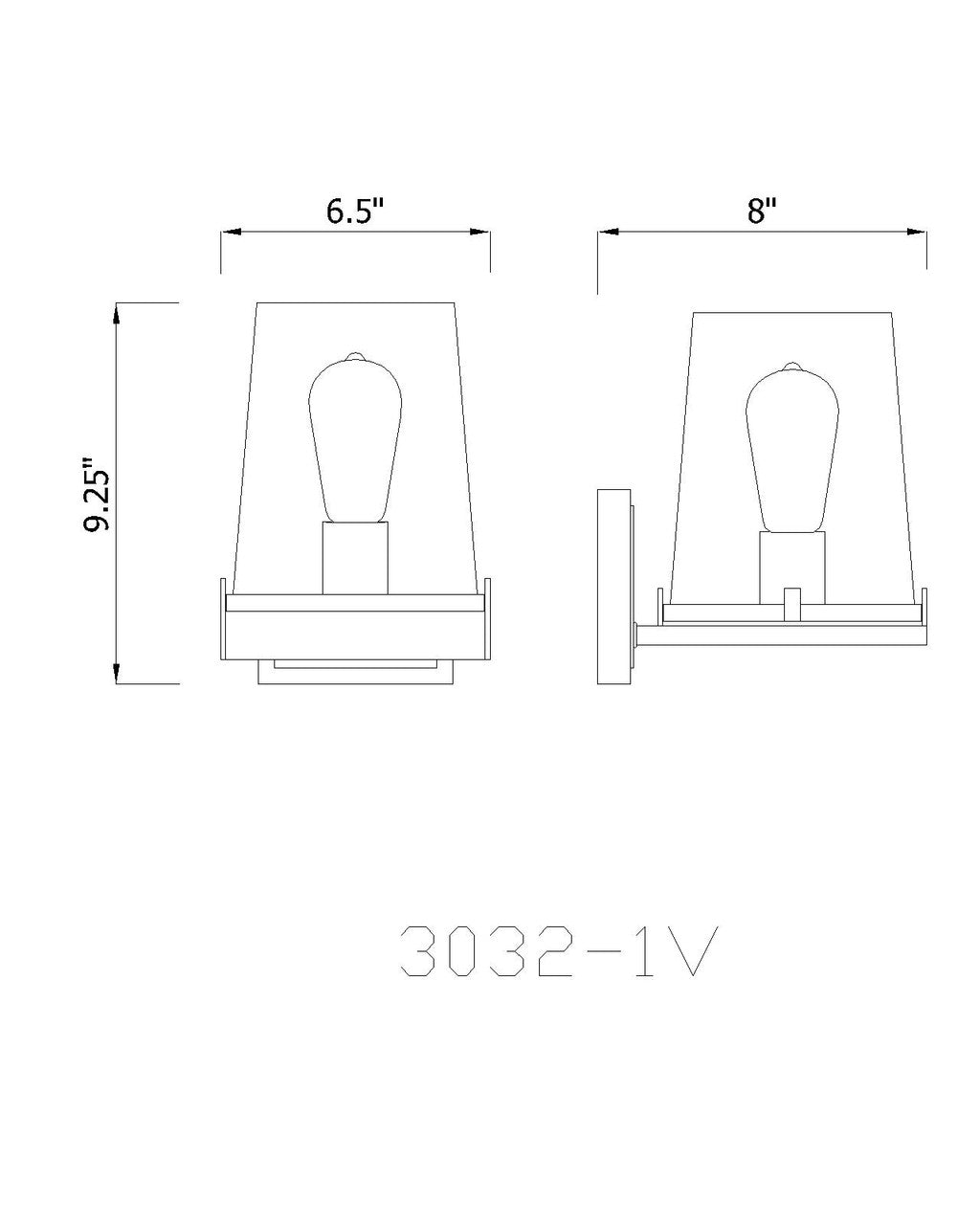 Z-Lite Callista 1 Light Wall Sconce in Polished Nickel 3032-1V-PN