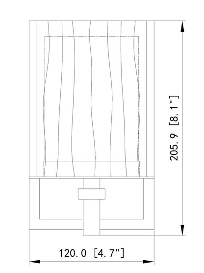 Z-Lite Grayson 1 Light Wall Sconce in Brushed Nickel 1949-1S-BN