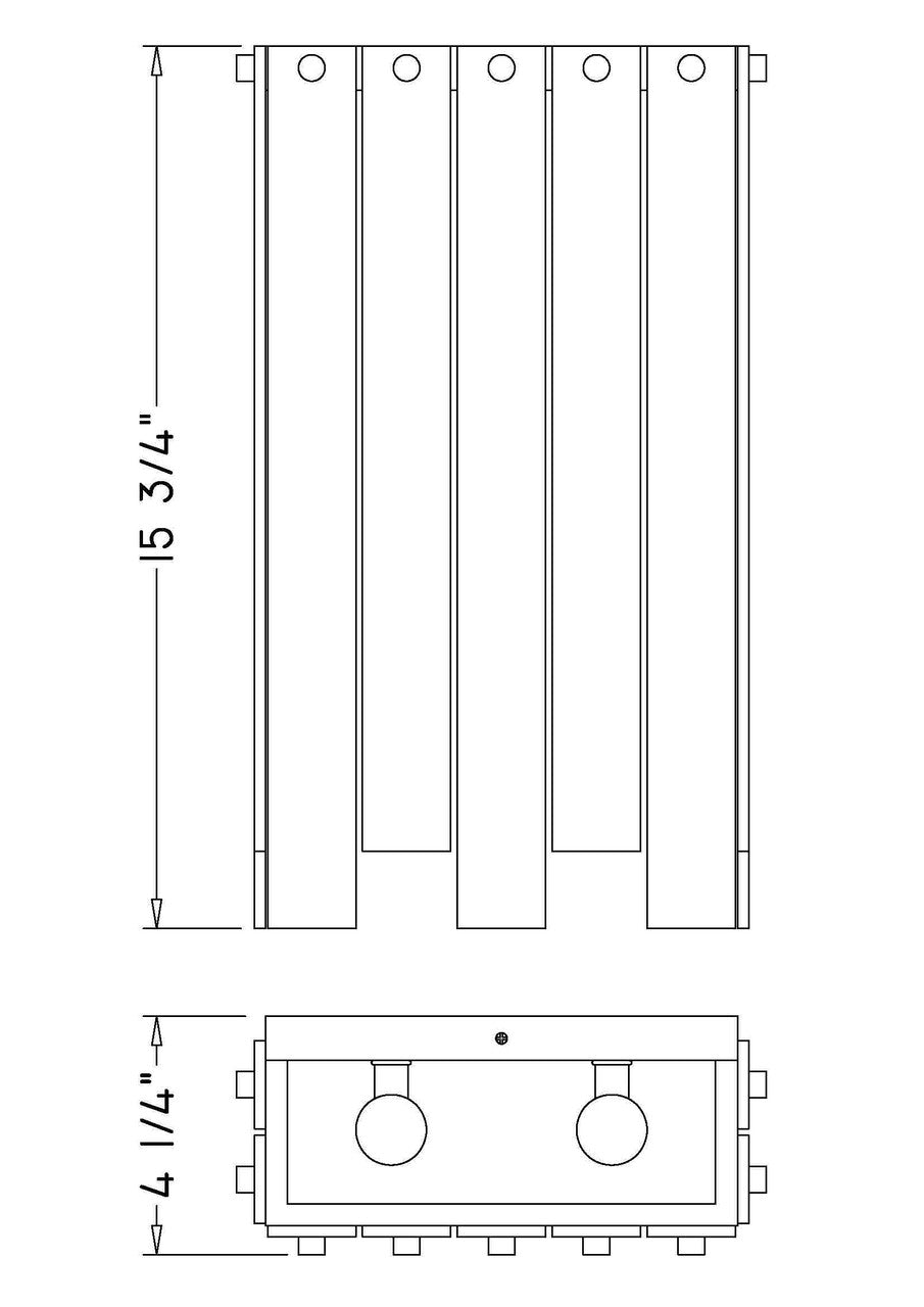 Z-Lite Viviana 4 Light Wall Sconce in Polished Nickel 345-4S-PN