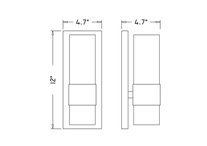 Z-Lite Lawson 1 Light Wall Sconce in Brushed Nickel 343-1S-BN