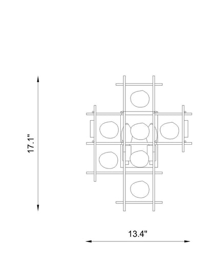 Z-Lite Garroway 2 Light Wall Sconce in Aged Brass 4007S-AGBR