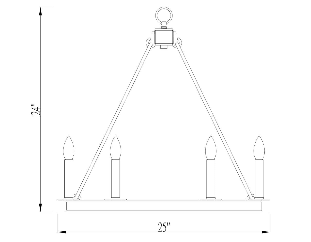 Z-Lite Barclay 6 Light Chandelier in Olde Brass 482R-6OBR