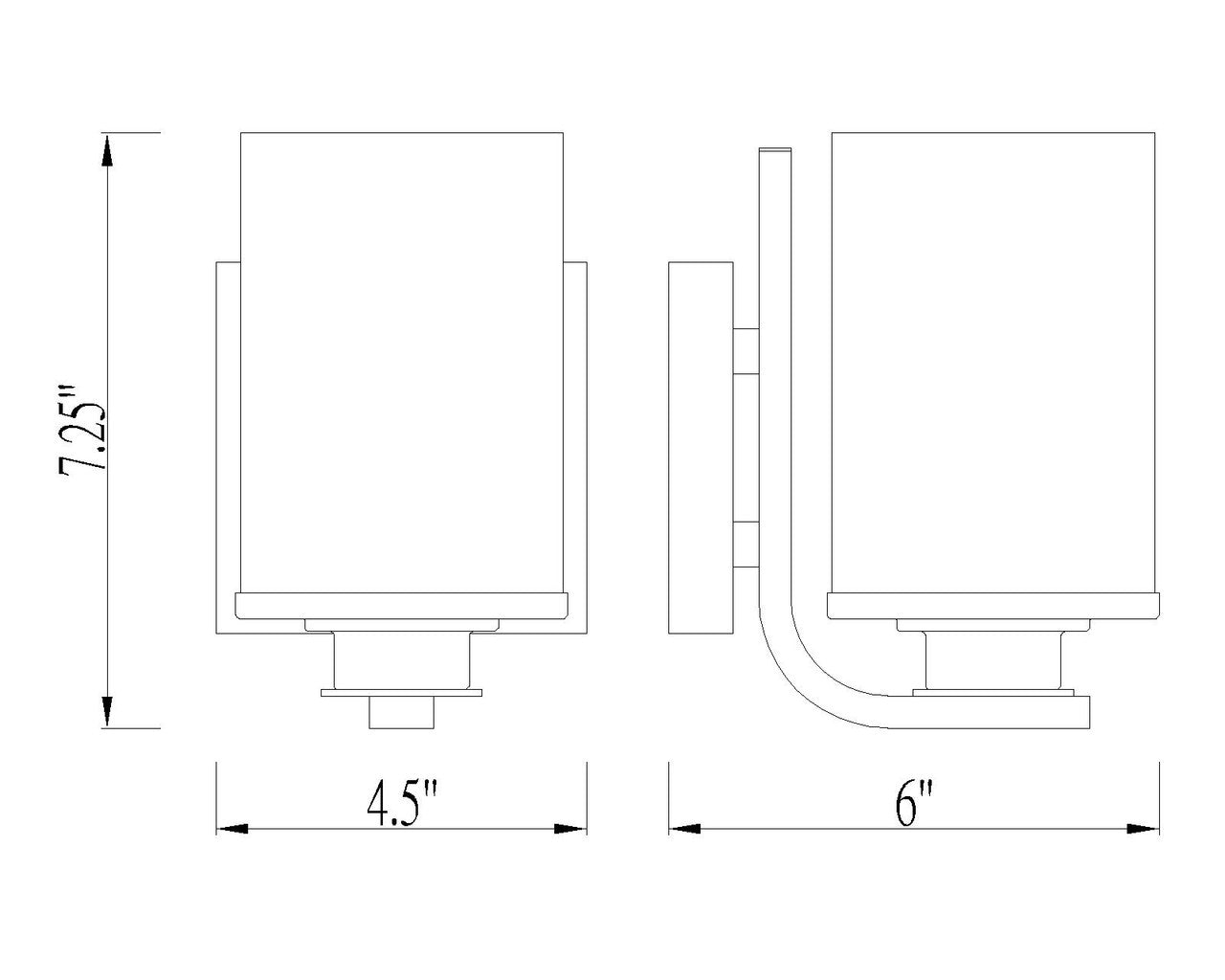 Z-Lite Beckett 1 Light Wall Sconce in Chrome 492-1S-CH