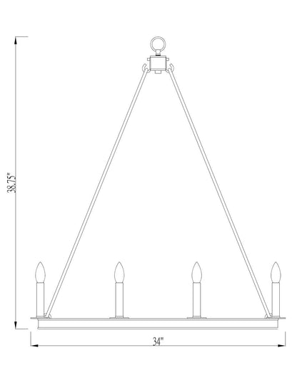 Z-Lite Barclay 12 Light Chandelier in Olde Brass 482S-12OBR