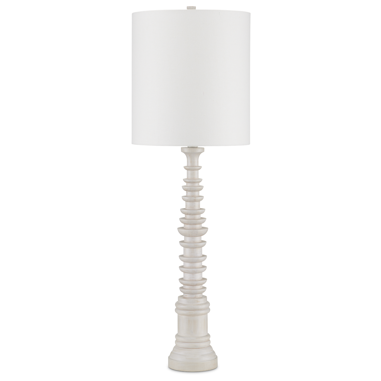 Currey & Co. Malayan White Table Lamp 6000-0896