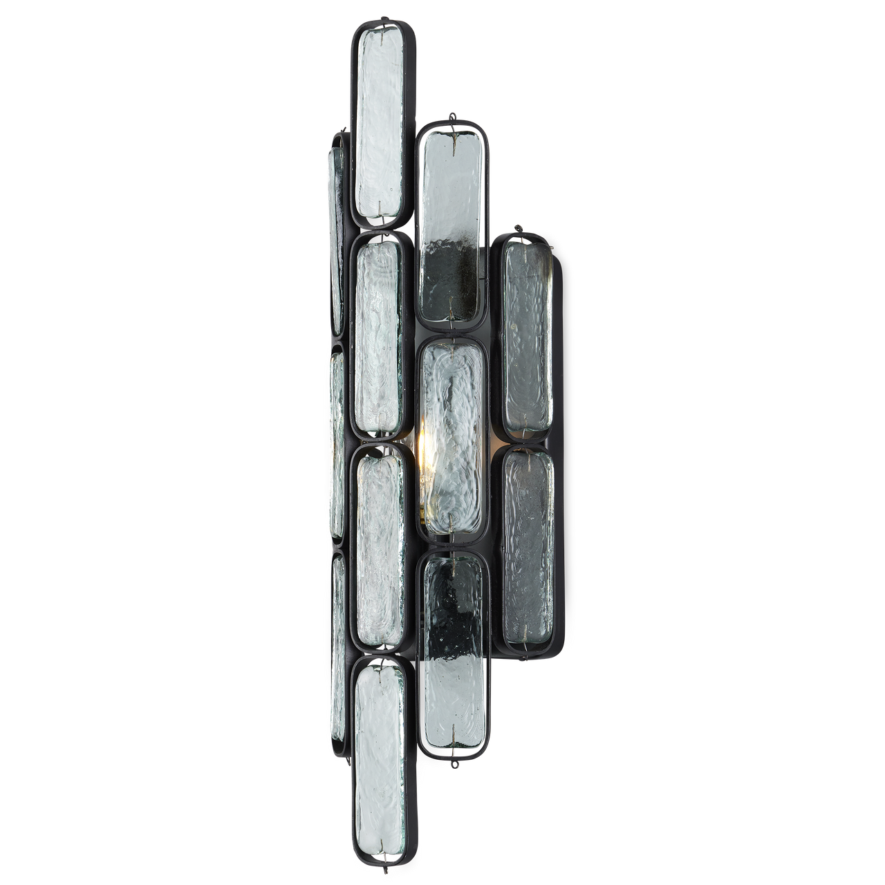 Currey & Co. Centurion Recycled Glass 1-Light Wall Sconce 5900-0053