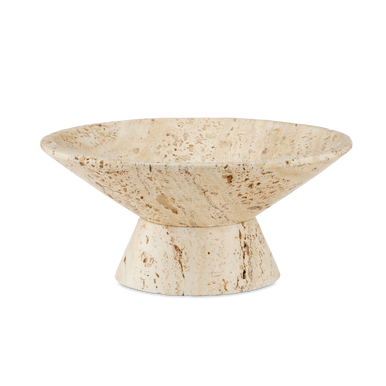 Currey & Co. Lubo Travertine Small Bowl 1200-0812