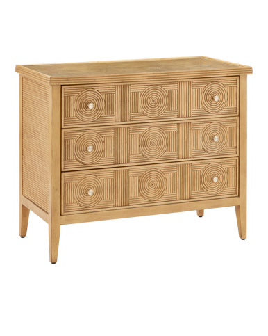 Currey & Co. Santos Sea Sand Large Chest 3000-0290