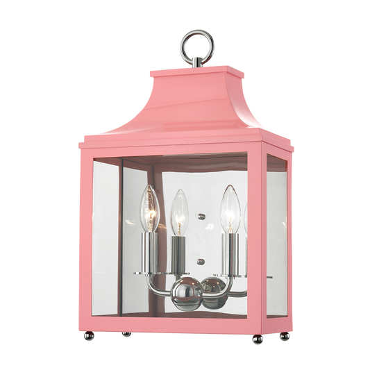 Mitzi 2 Light Wall Sconce in Polished Nickel/Pink H259102-PN/PK