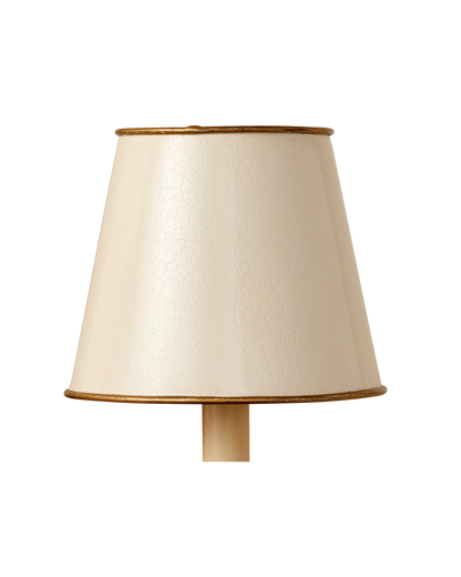 Currey & Co Tole Ivory Tapered Chandelier Shade in Cream 0900-0029