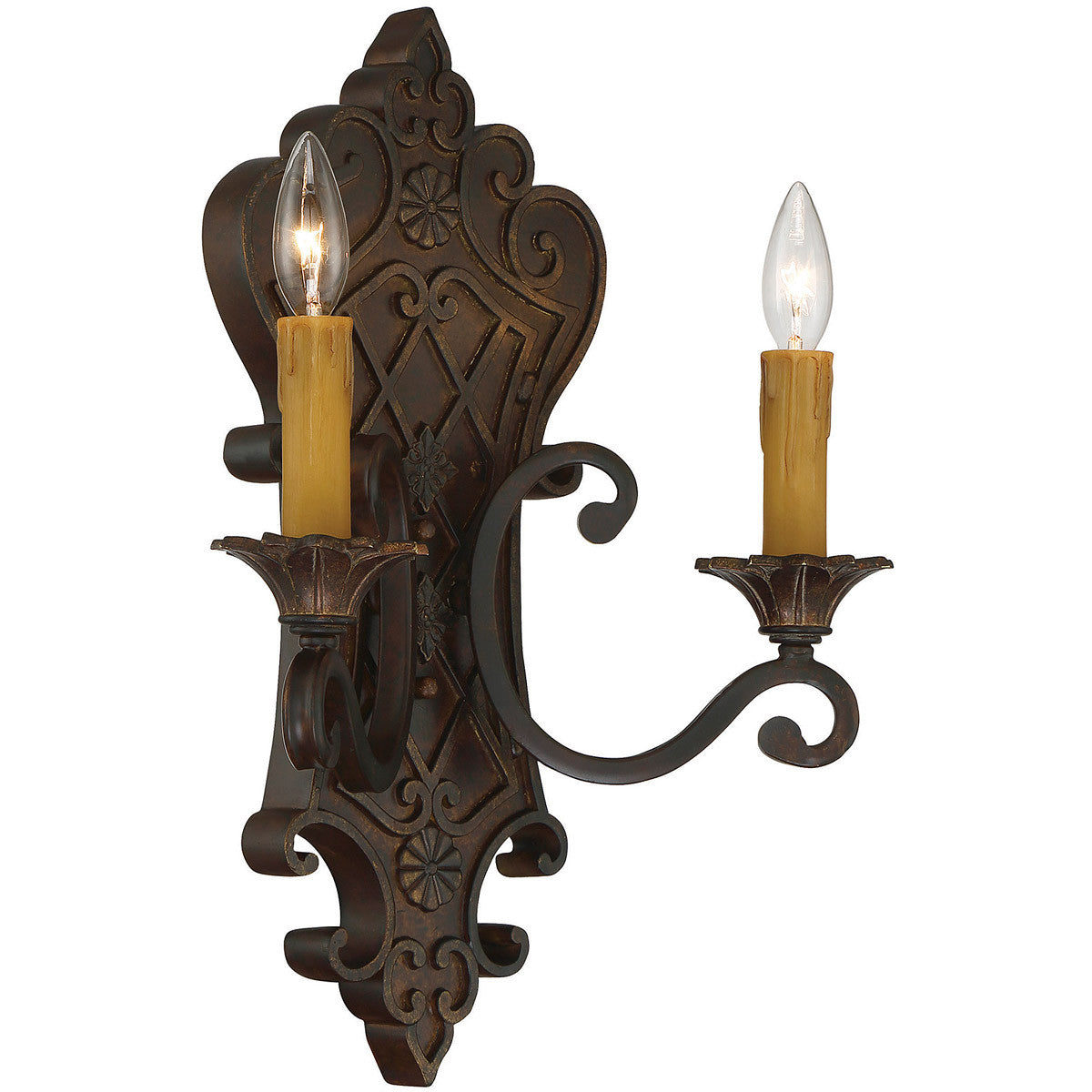 Savoy House Southerby 2-Light Wall Sconce in Florencian Bronze 9-0159-2-76