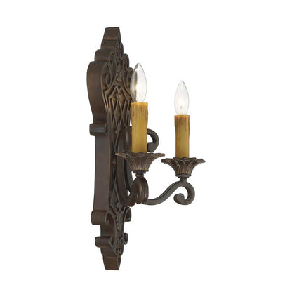 Savoy House Southerby 2-Light Wall Sconce in Florencian Bronze 9-0159-2-76