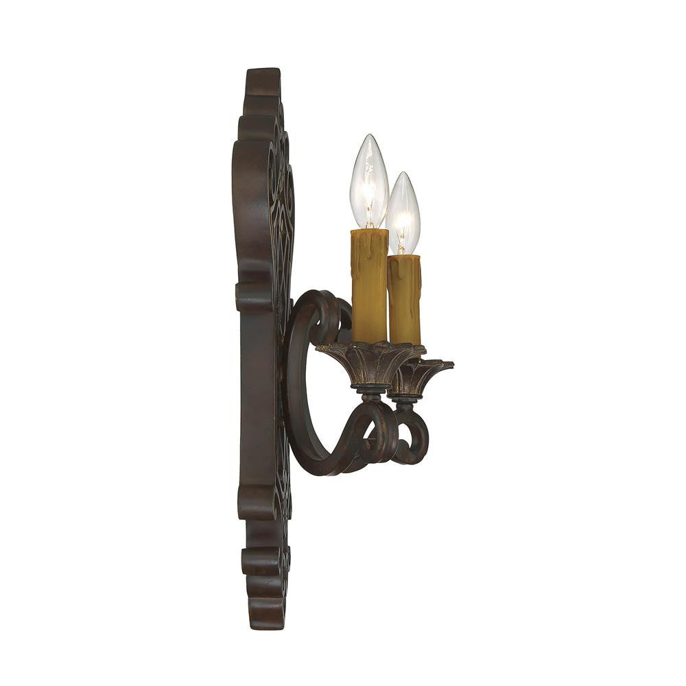 Savoy House Southerby 2-Light Wall Sconce in Florencian Bronze 9-0159-2-76