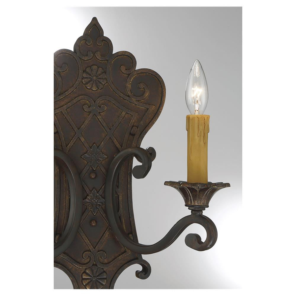 Savoy House Southerby 2-Light Wall Sconce in Florencian Bronze 9-0159-2-76