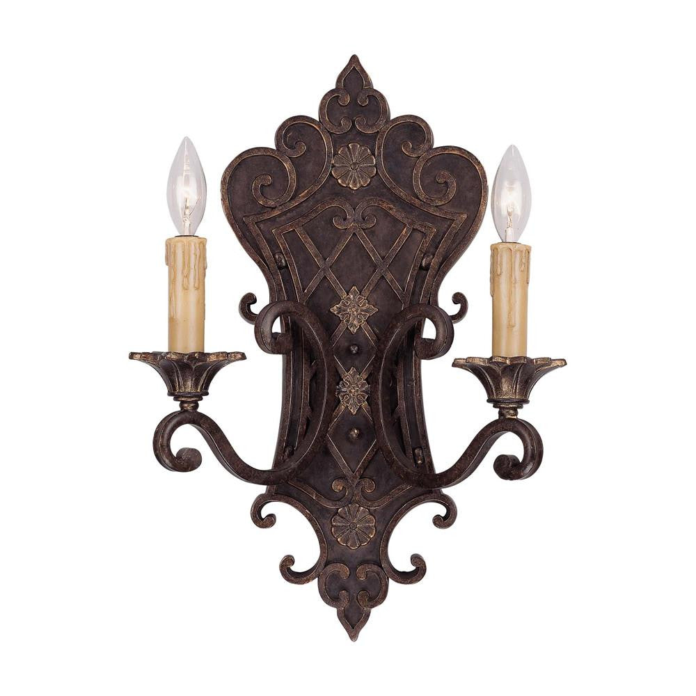 Savoy House Southerby 2-Light Wall Sconce in Florencian Bronze 9-0159-2-76