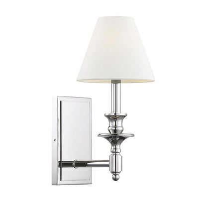 Savoy House Washburn 1-Light Wall Sconce in Polished Nickel 9-0700-1-109