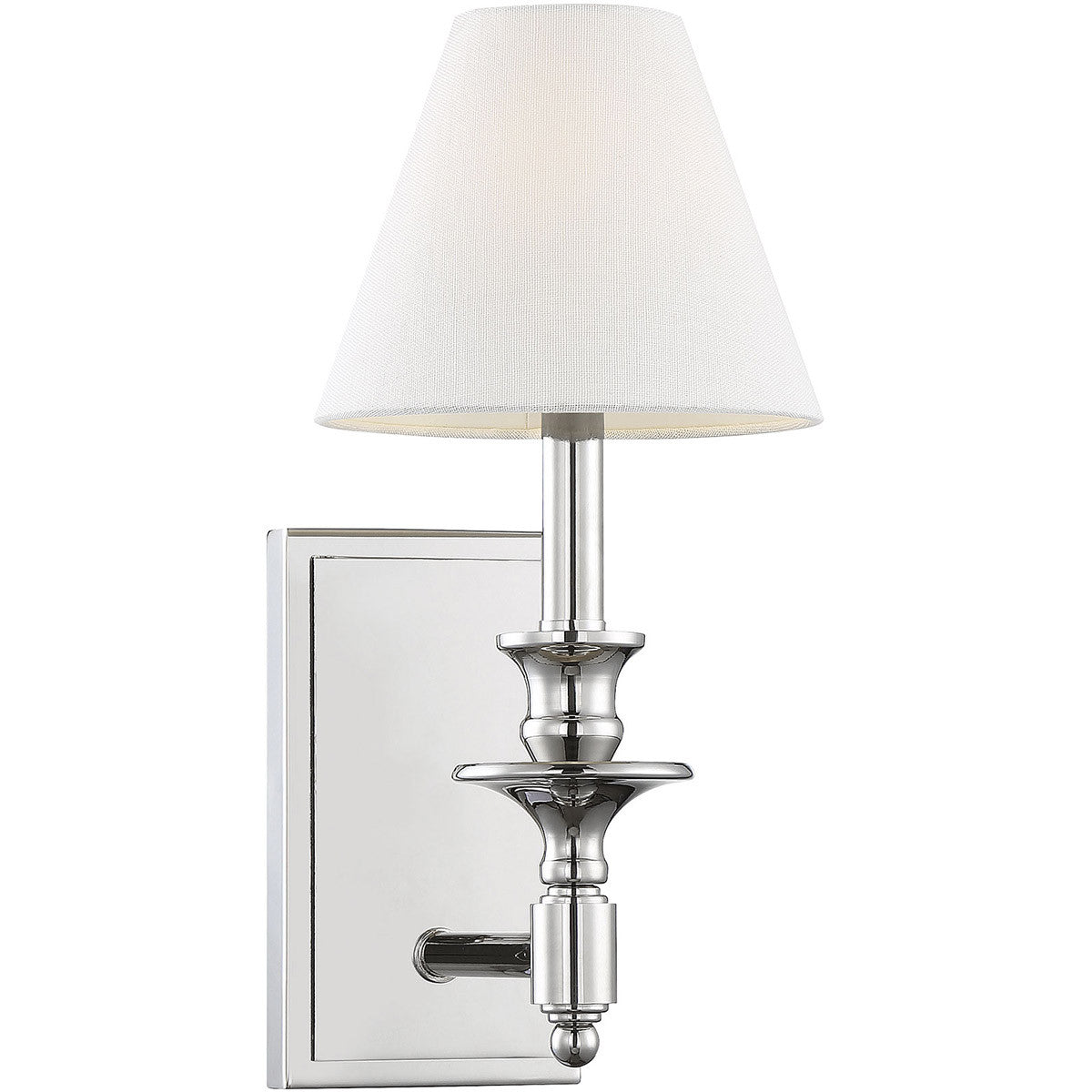 Savoy House Washburn 1 Light Sconce in Polished Nickel 9-0700-1-109