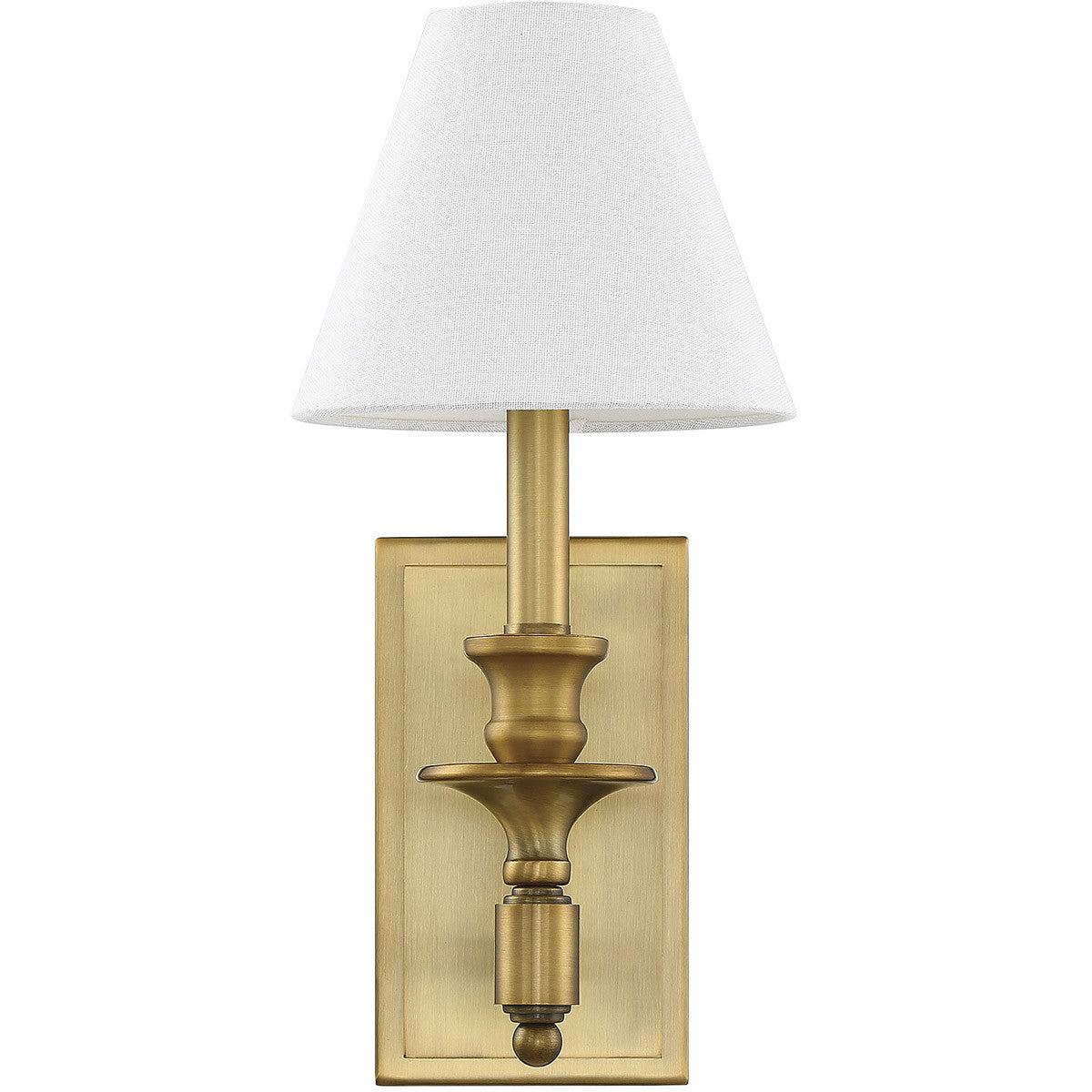 Savoy House Washburn 1-Light Wall Sconce in Warm Brass 9-0700-1-322