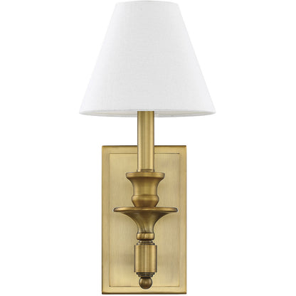 Savoy House Washburn 1-Light Wall Sconce in Warm Brass 9-0700-1-322