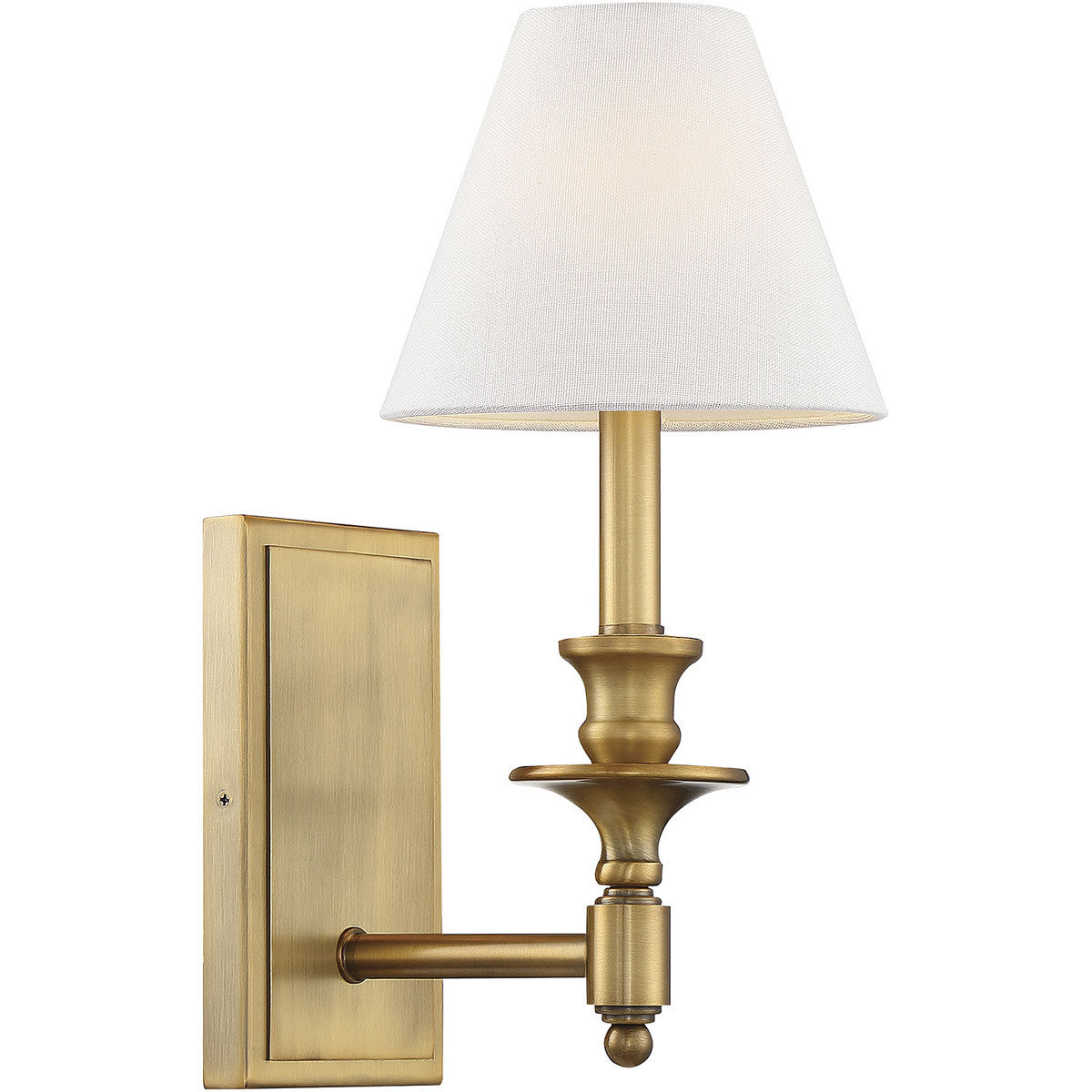 Savoy House Washburn 1-Light Wall Sconce in Warm Brass 9-0700-1-322