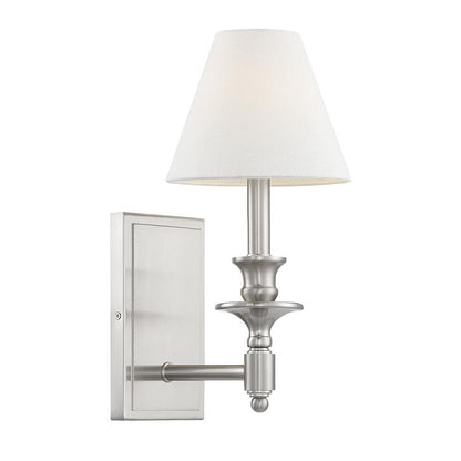 Savoy House Washburn 1-Light Wall Sconce in Satin Nickel 9-0700-1-SN